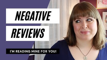 Reading My Negative Reviews! | How authors can handle bad reviews