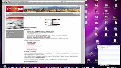Preparing an abstract for Goldschmidt2013