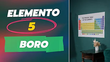 ¿Es el boro un elemento 5?