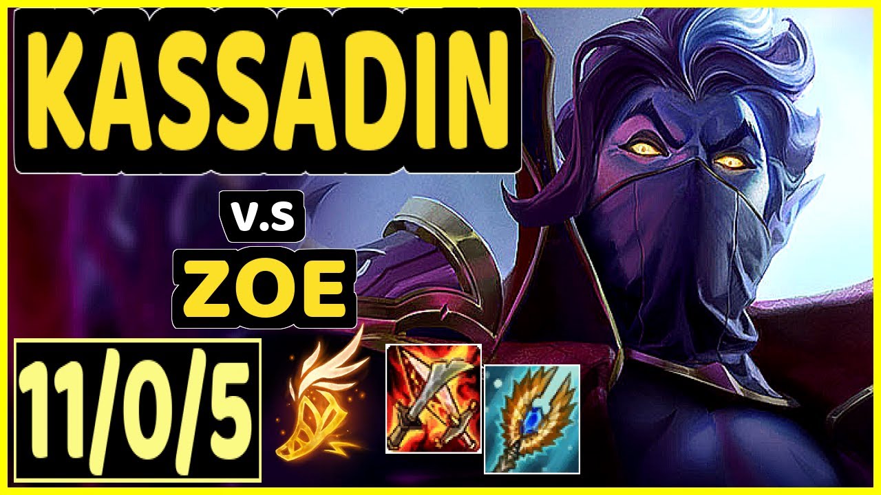 KAMI (KASSADIN) vs ZOE - 11/0/5 KDA MID CHALLENGER GAMEPLAY - BR