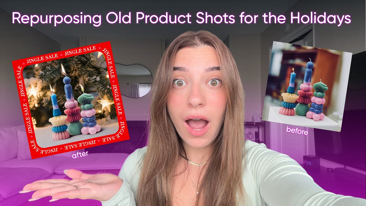 Transform old product photos into stunning holiday content picsart