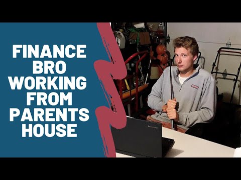 Finance Bro Working From Parents House