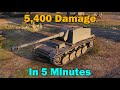 Sturer Emil - 5,400 Damage in 5 Minutes | World of Tanks