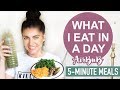WHAT I EAT IN A DAY (living in an AirBnB with TINYYY Kitchen!!) | Easy 5-MINUTE Healthy Meal Ideas