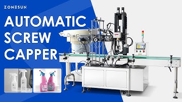 ZONESUN ZS-XG445 Automatic Trigger Sprayer Bottle Capper Cap Sealing Machine