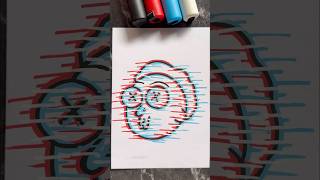 Red Vs Blue Glitch Art Trick
