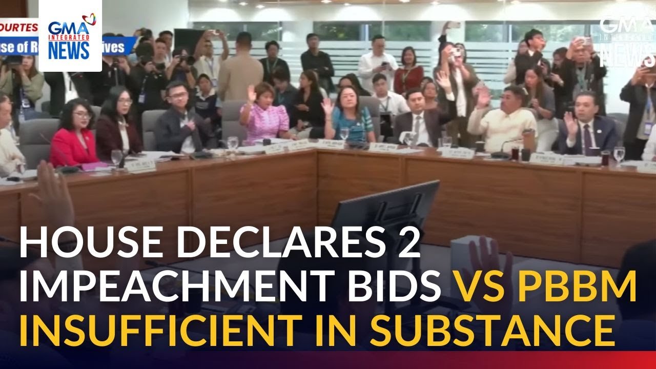 FULL - House declares 2 impeachment bids vs PBBM insufficient in substance | GMA Integrated News