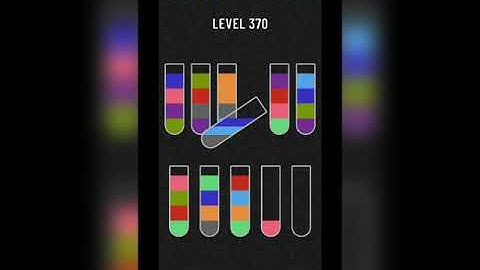 Water sort puzzle level 370