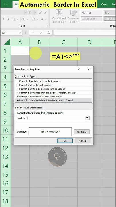 Automatic Border in Excel #shorts #exceltips #exceltricks - YouTube