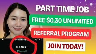 FREE UNLI $0.30 SALARY IN VERV REFERRAL PROGRAM | HIRING PART TIME JOBS