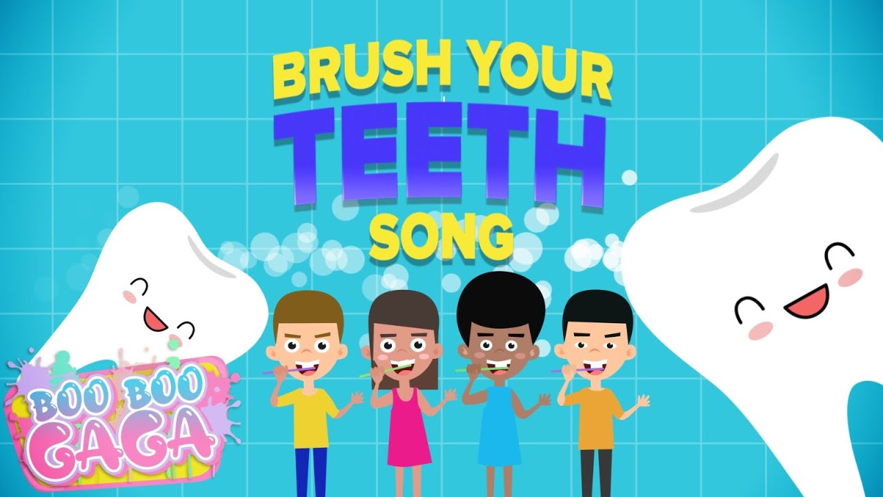 The Brush Brush Brush Your Teeth Song for Kids [by Boo Boo Gaga] # ...