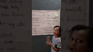 Learn Adverb with Nimisha📝🤔#adverb#EnglishForBeginners #GrammarBasics #SpokenEnglish #kidslearning