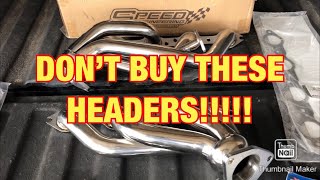 Speed Engineering Shorty Headers are JUNK!!!!