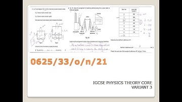 0625/33/O/N/21|IGCSE Physics past paper|core