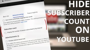 HIDE SUBSCRIBER COUNT ON YOUTUBE 2022: Hide the number of subscribers on your youtube channel