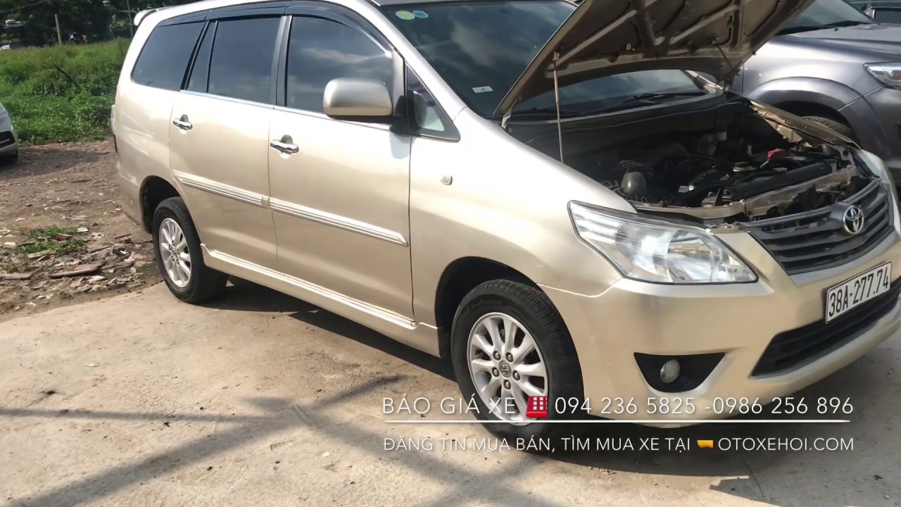 Xe Innova 2013 Mẫu xe Toyota Innova 2013 Bản 2.0E 7 chỗ giá bình đan tư nhân 1 chur ...