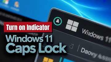 Hoe u de Caps Lock-indicator in Windows 11 inschakelt