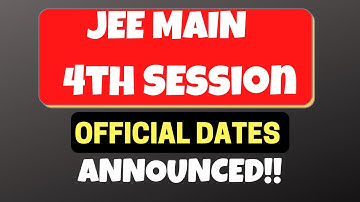 JEE Main 4th Attempt Postponed | Official dates Announced NTA #jeemain #4thattempt #postponed