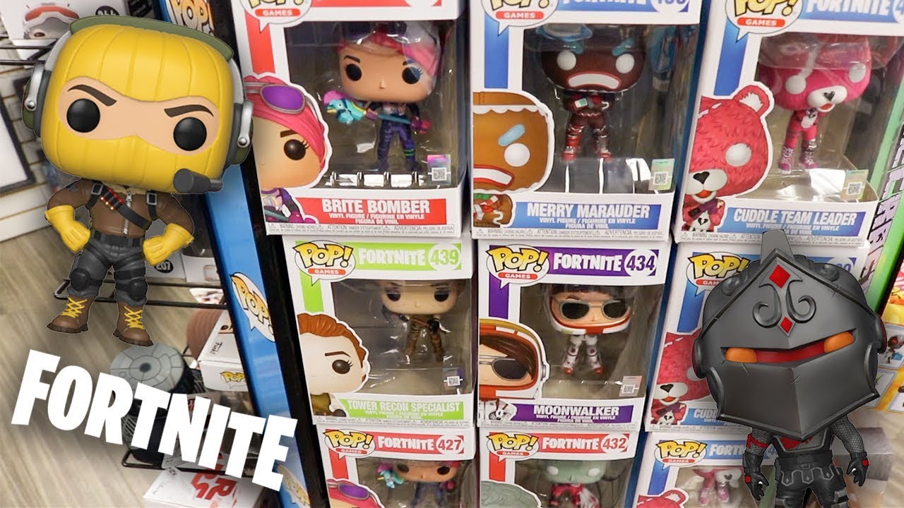 fortnite funko pop hunting completing my set - fortnite figurine pop