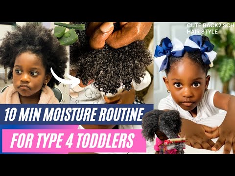 10 Minute Weekly Moisture Routine for Toddlers with Type 4 Natural Hair. #type4hair.