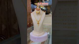 Special 22ct Pure Gold Mala Light weight Necklace Full Set #trending #jewellery #ytshorts