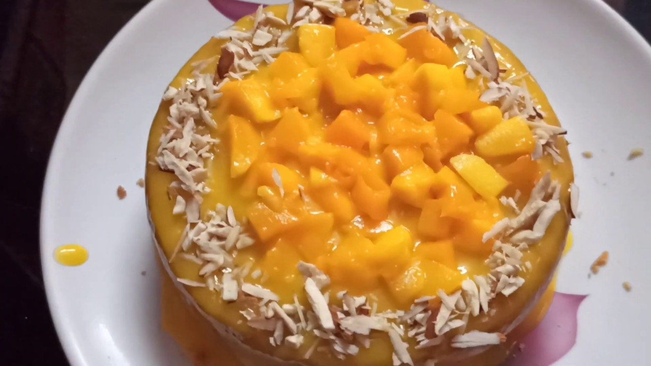 Mango Cake Eggless &amp; without Oven me n we YouTube