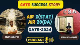 Soumya Ghatak | AIR-2 (Gate Stat) AIR-20 (Gate DA) | Gate Success Story | Podcast | Kishalay Das KD
