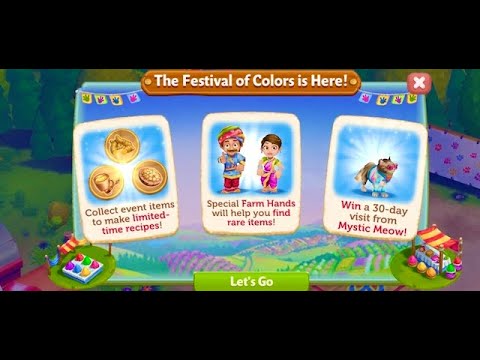 FarmVille 2 Country Escape🔴🔵🟢Festival of Colors Event BEGINS! # ...
