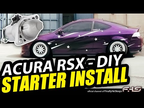 DIY – Easiest way to Install / Replace a STARTER in an Acura RSX (Honda DC5)