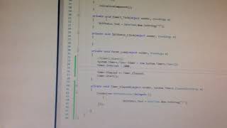 Visual studio digital clock