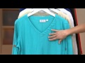 Denim & Co. Beach Gauze Cold Shoulder Cover-Up /Tunic on QVC