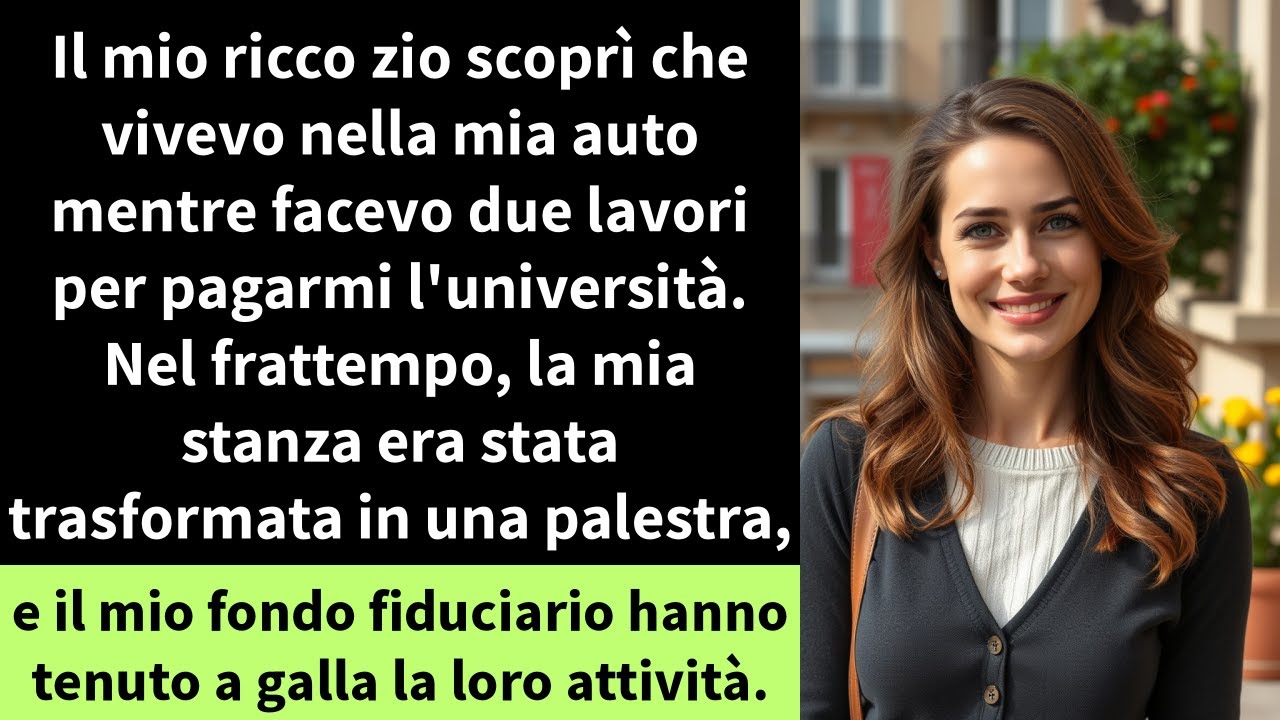 Il mio ricco zio scoprì che vivevo nella mia auto mentre facevo due lavori per pagarmi l'università.