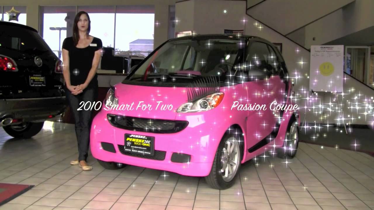 2010 Pink Passion Coupe with EYE LASHES & BEDAZZLED Smart Car