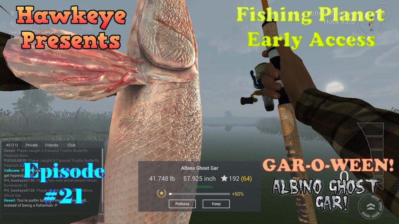Fishing Episode 21 GAROWEEN! Albino Ghost Gar! YouTube