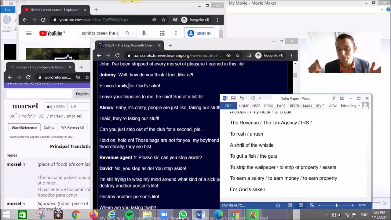 Schitt's Creek (Vocabulary and Expressions explained). YouTube
