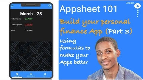 🚀 AppSheet 101: Understanding Calculations in Appsheet (Part 3) | #moneymatters App 📊🔗
