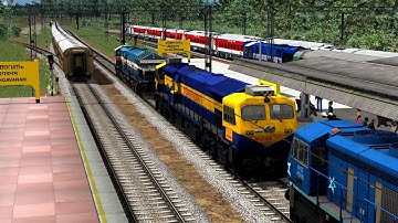 WDP4D With Brand New Utkrisht Coaches Departs With NEW UPDATED HORNS | Train simulator 2021