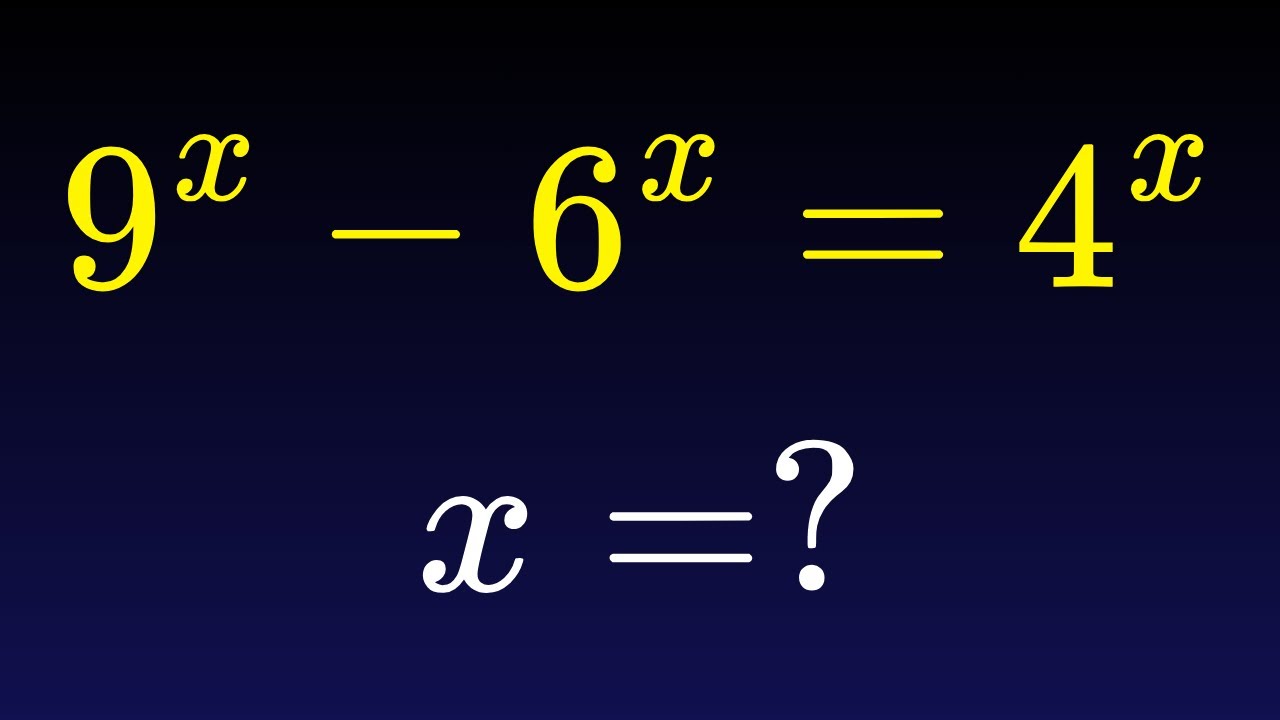 Germany Math Olympiad | A Nice Exponential Algebra Problem - YouTube