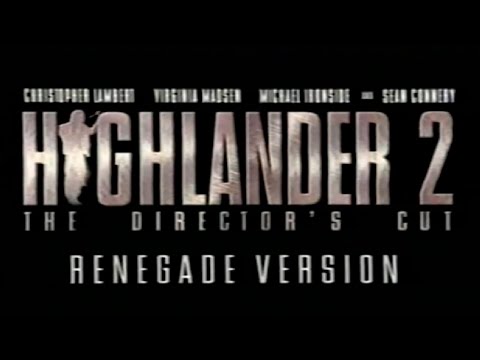 Highlander 2 The Director S Cut Renegade Version Now On VHS And Laserdisc 