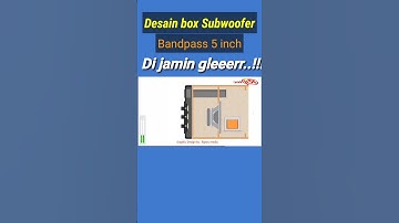 Thumbnail of DESAIN BOX SUBWOOFER BANDPASS 5 INCH / di jamin gleeerrr...!!! #subwoofer #boxsubwoofer #speakers