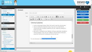How to add a link in MEG eGuides screenshot 5
