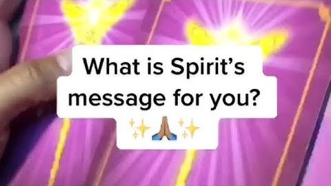 SPIRIT HAS A MESSAGE FOR YOU RIGHT NOW! 😇 YOUR ORACLE READING OF THE DAY! ✨