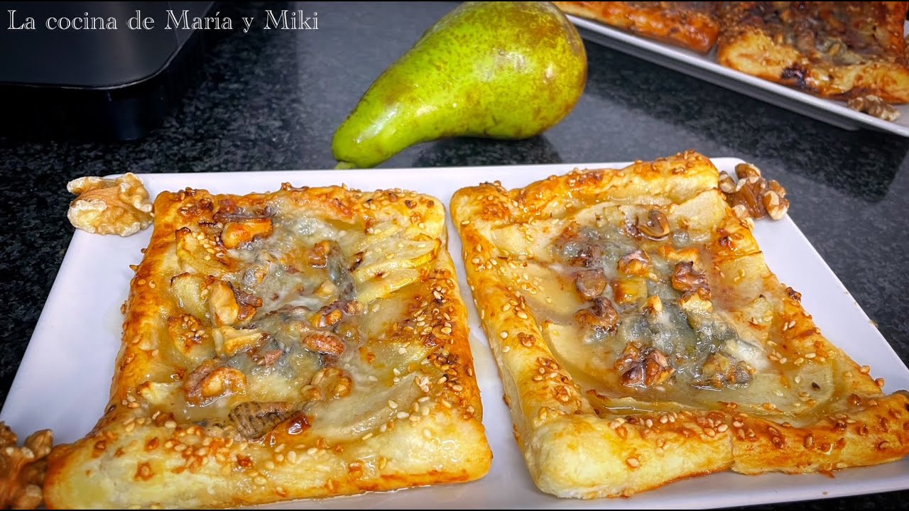 Hojaldres De Pera, Nueces Y Gorgonzola (en Freidora de aire)