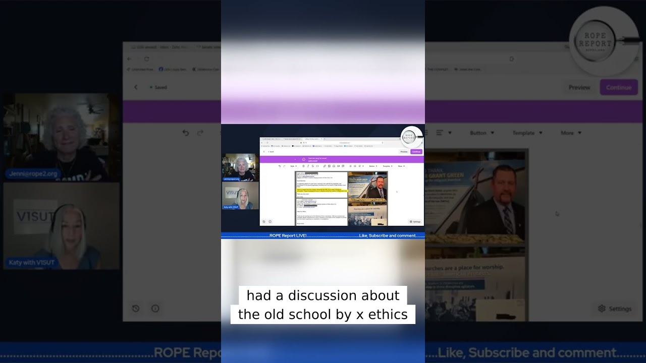 Proof the Ethics Commission received complaints though commission was told they didn't