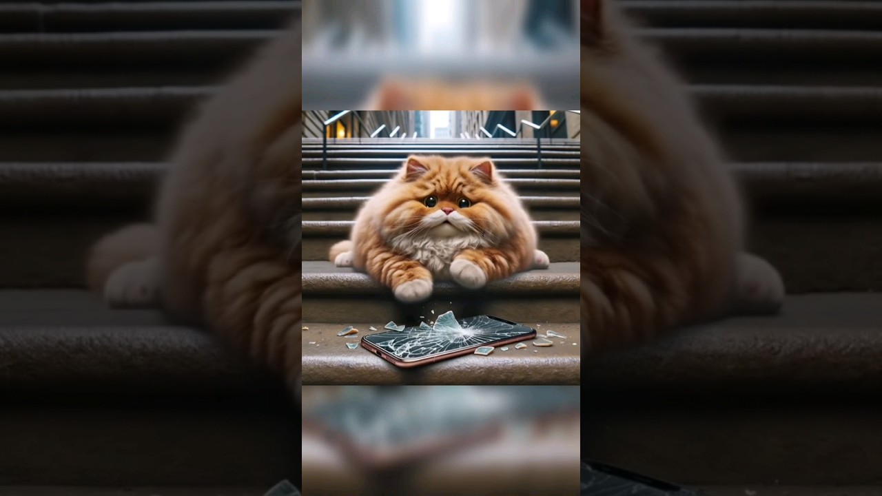Cat's phone broken 🙀😻😹 
