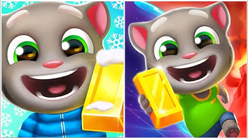 Talking Tom Gold Run VS Talking Tom Time Rush Gameplay Walkthrough (Android/iOS)
