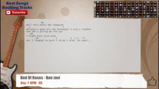 Download lagu 🎸 Bed Of Roses - Bon Jovi Guitar Backing Track with chords and lyrics