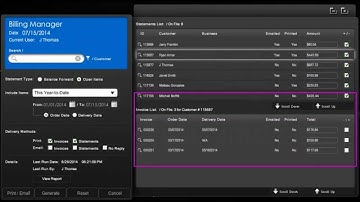 IRIS Floral POS - Billing and Statements