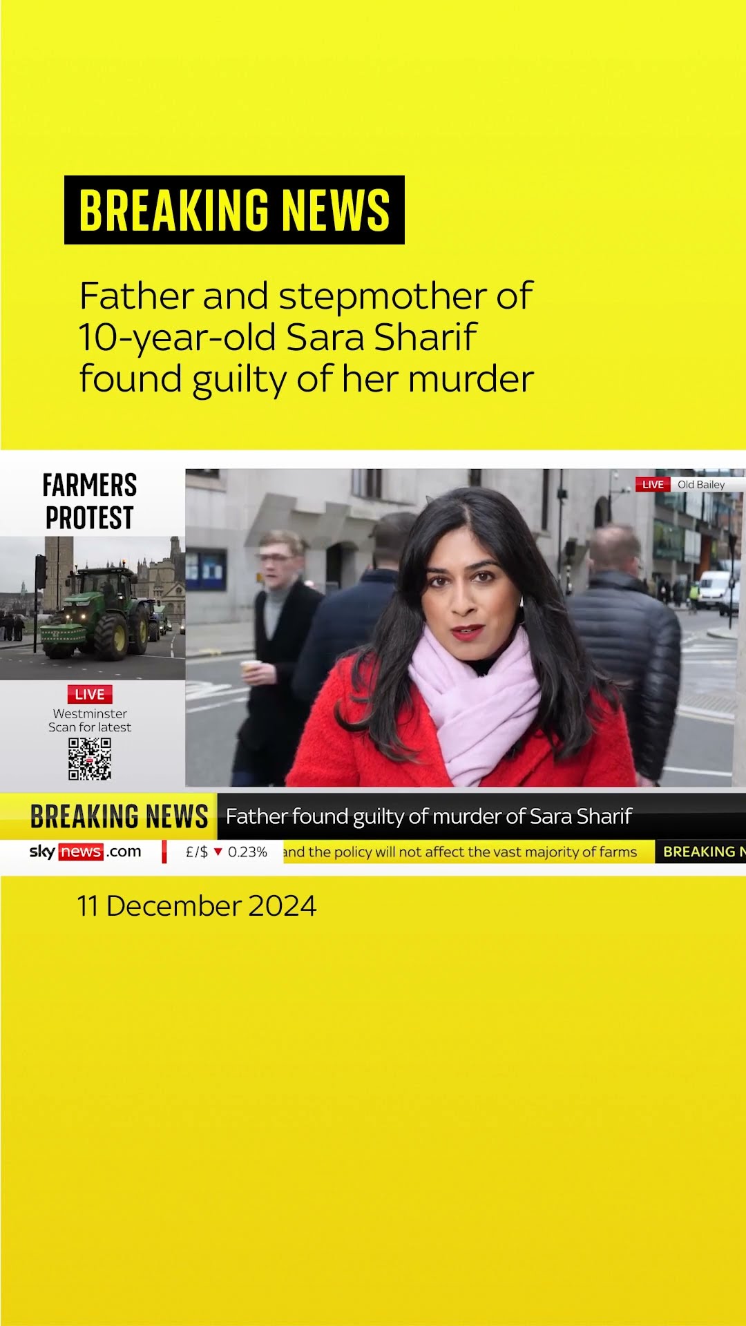 Father and stepmother of Sara Sharif found guilty of her murder