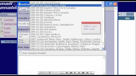Managing account setting in Mailenable